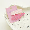 Wholesale Plastic Resin Sweet Handmade Duckbill Clip Hair Accessories With Wave Plaid And Colorful Floral Design For Girls