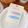 Wholesale Plastic Resin Sweet Handmade Women's Duckbill Hairpin For Front Broken Hair