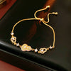 Wholesale Plastic Zircon Horseshoe Buckle Geometric Minimalist Bracelet