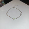 Wholesale Plastic Zircon Horseshoe Buckle Geometric Minimalist Bracelet