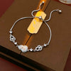 Wholesale Plastic Zircon Horseshoe Buckle Geometric Minimalist Bracelet