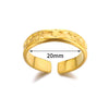Wholesale Plated Stainless Steel Geometric Multi Layer Open Irregular Ring For Women And Unisex