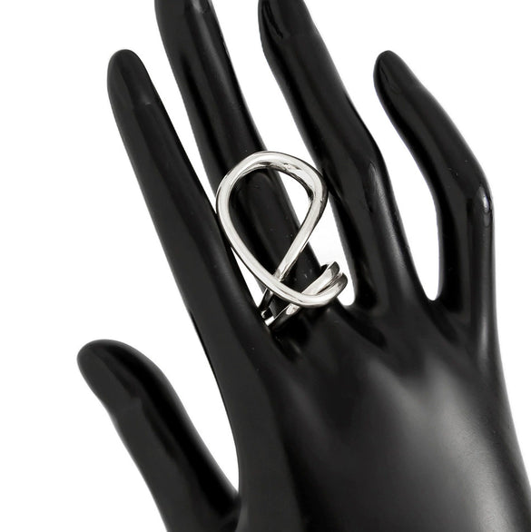 Wholesale Platinum Exaggerated Smooth Hug Water Drop Spring Bracelet For Women With Geometric Style And Electroplating Treatment