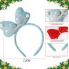 Wholesale Plush And Cloth Christmas Bow Headband Semimanual Semimechanical Hair Accessories