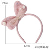 Wholesale Plush And Cloth Christmas Bow Headband Semimanual Semimechanical Hair Accessories