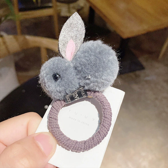 Wholesale Plush Animal Rabbit Hair Accessories Handmade For Children