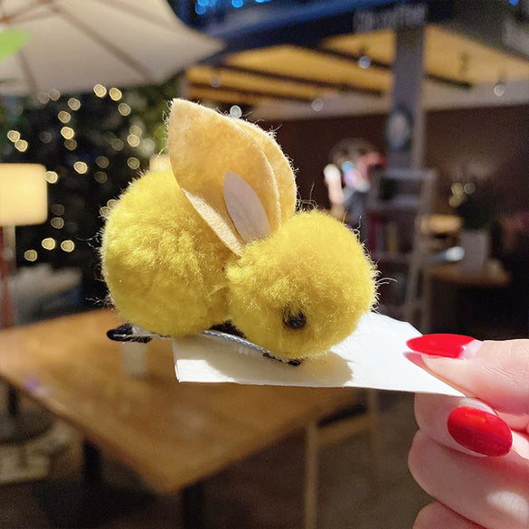 Wholesale Plush Animal Rabbit Hair Accessories Handmade For Children