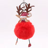 Wholesale Plush Fawn Fur Ball Elk Christmas Keychain Bag Pendant