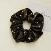 Wholesale Plush Flannel Handmade Star Shaped High Elastic Hair Rings For Autumn And Winter