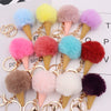 Wholesale Plush Imitation Rex Rabbit Fur Ice Cream Cone Key Chain Pendant