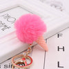 Wholesale Plush Imitation Rex Rabbit Fur Ice Cream Cone Key Chain Pendant