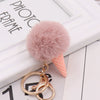 Wholesale Plush Imitation Rex Rabbit Fur Ice Cream Cone Key Chain Pendant