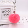 Wholesale Plush Mermaid Fish Scale Fur Ball Key Chain Modern Art Style Bag And Car Pendant