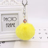 Wholesale Plush Mermaid Fish Scale Fur Ball Key Chain Modern Art Style Bag And Car Pendant