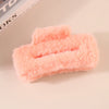 Wholesale Plush Minimalist Geometric Handmade Women's Hair Grab Clip Hair Accessories Headwear