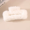 Wholesale Plush Minimalist Geometric Handmade Women's Hair Grab Clip Hair Accessories Headwear