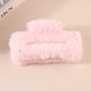 Wholesale Plush Minimalist Geometric Handmade Women's Hair Grab Clip Hair Accessories Headwear