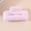 Wholesale Plush Minimalist Geometric Handmade Women's Hair Grab Clip Hair Accessories Headwear