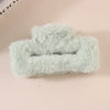 Wholesale Plush Minimalist Geometric Handmade Women's Hair Grab Clip Hair Accessories Headwear