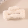Wholesale Plush Minimalist Geometric Handmade Women's Hair Grab Clip Hair Accessories Headwear