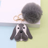 Wholesale Plush Pu Leather Cute Puppy Keychain Bag Pendant