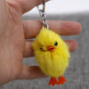 Wholesale Plush Small Yellow Chicken And Duck Keychain Pendant Car Bag Ornaments
