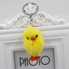 Wholesale Plush Small Yellow Chicken And Duck Keychain Pendant Car Bag Ornaments