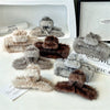 Wholesale Plush Square Grab Clip Hairpin Handmade For Women