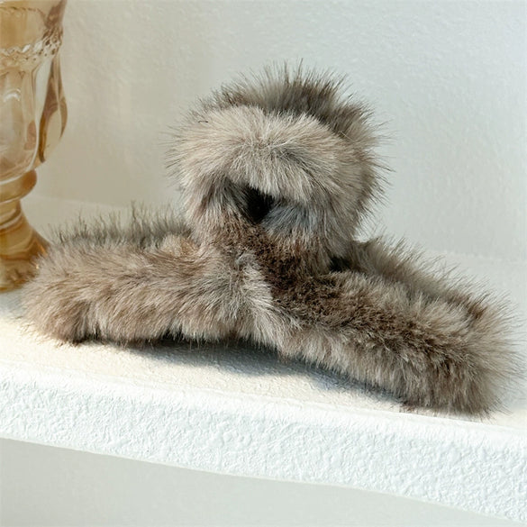 Wholesale Plush Square Grab Clip Hairpin Handmade For Women