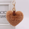 Wholesale Plush Tassel Love Key Chain For Car And Bag