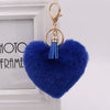 Wholesale Plush Tassel Love Key Chain For Car And Bag