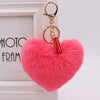 Wholesale Plush Tassel Love Key Chain For Car And Bag