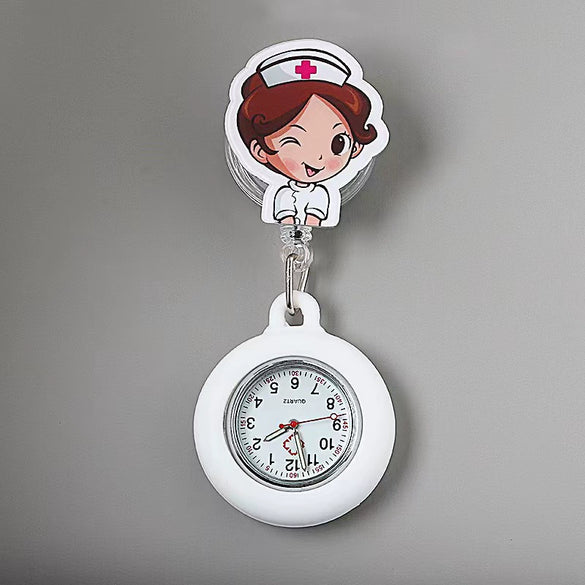 Wholesale Pocket Watch Plastic Silicone Cartoon Round Dial
