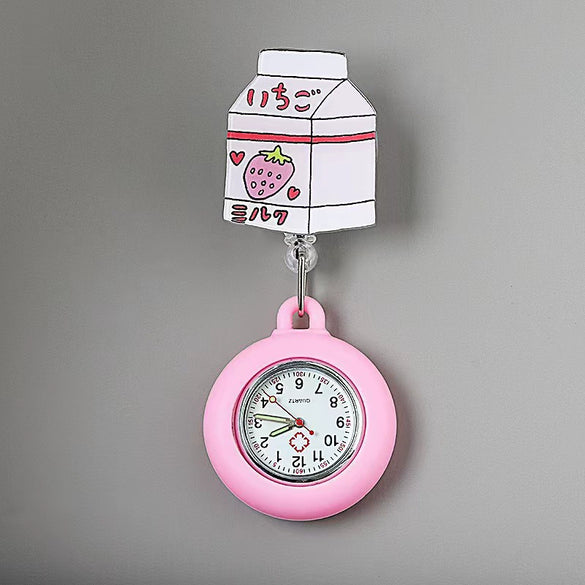 Wholesale Pocket Watch Plastic Silicone Cartoon Round Dial