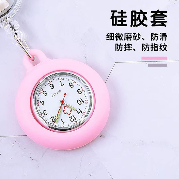 Wholesale Pocket Watch Plastic Silicone Cartoon Round Dial