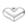 Wholesale Polished Stainless Steel Heart Shaped Personality Love Pendant Jewelry Accessories For Women