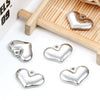 Wholesale Polished Stainless Steel Heart Shaped Personality Love Pendant Jewelry Accessories For Women