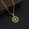 Wholesale Polishing Star Shape Titanium Steel Stainless Steel Twist Chain Pendant Necklace For Unisex