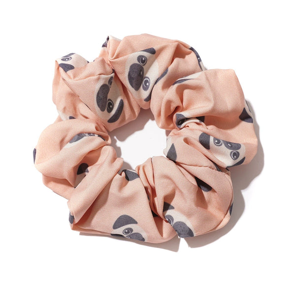 Wholesale Polyester Cartoon Animal Dog Large Intestine Women's Hair Rope Hair Ring Jewelry With Seiko Design