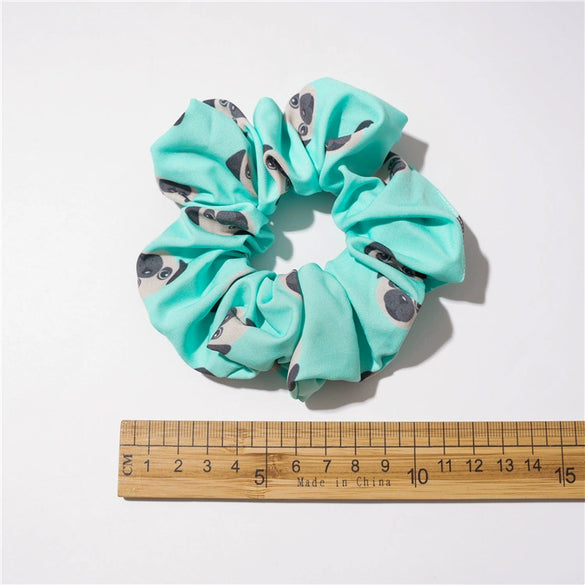 Wholesale Polyester Cartoon Animal Dog Large Intestine Women's Hair Rope Hair Ring Jewelry With Seiko Design