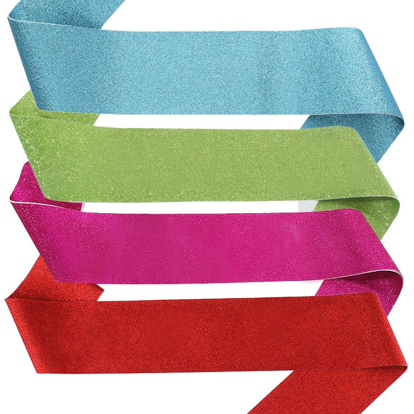 Wholesale Polyester Glitter Cloth Elastic Shoulder Straps For Party And Etiquette Belts