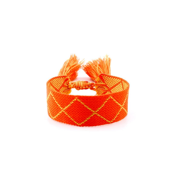 Wholesale Polyester Hand Woven Bracelet With Bohemian Ethnic Style And Letter Design