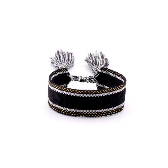 Wholesale Polyester Hand Woven Bracelet With Bohemian Ethnic Style And Letter Design