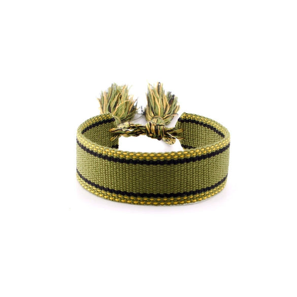 Wholesale Polyester Hand Woven Bracelet With Bohemian Ethnic Style And Letter Design