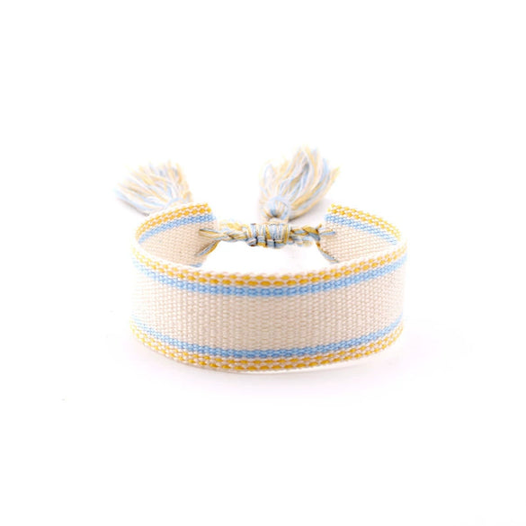 Wholesale Polyester Hand Woven Bracelet With Bohemian Ethnic Style And Letter Design