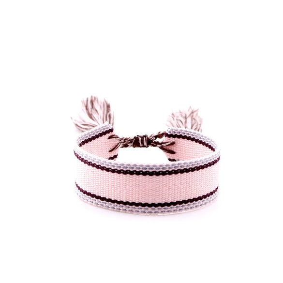 Wholesale Polyester Hand Woven Bracelet With Bohemian Ethnic Style And Letter Design