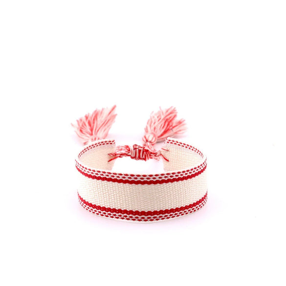 Wholesale Polyester Hand Woven Bracelet With Bohemian Ethnic Style And Letter Design