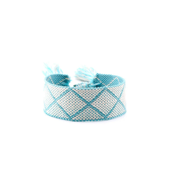Wholesale Polyester Hand Woven Bracelet With Bohemian Ethnic Style And Letter Design