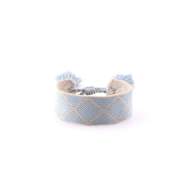 Wholesale Polyester Hand Woven Bracelet With Bohemian Ethnic Style And Letter Design