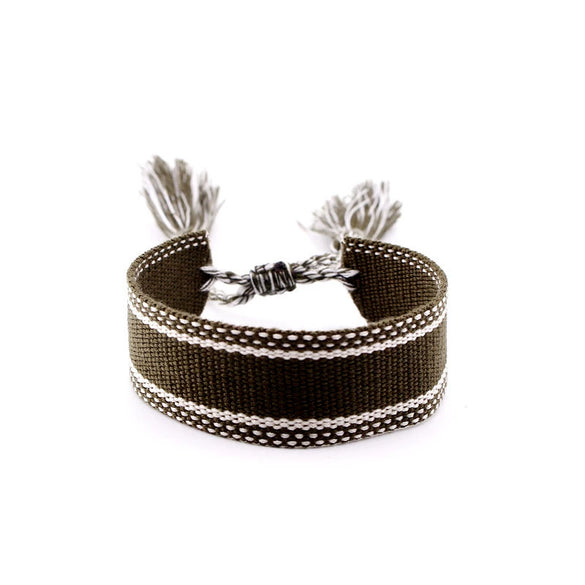 Wholesale Polyester Hand Woven Bracelet With Bohemian Ethnic Style And Letter Design